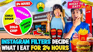 Letting Instagram Decide What I Eat 🍕For 24 Hours ⏰  Wierd Spin The Wheel🤢  Mann Vlogs [upl. by Haisej]