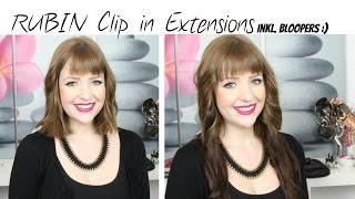 RUBIN Clip in Hair Extensions amp Bloopers [upl. by Jeffcott]