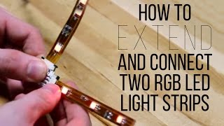 How To Extend And Connect Two RGB LED Light Strips  superbrightledscom [upl. by Cecilius]