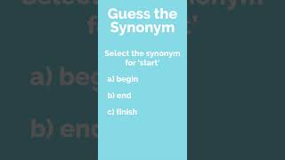 Guess the Synonym 19 [upl. by Xonk22]