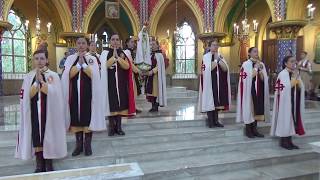 Caballeros de la Virgen Coronación de la Virgen en su iglesia de Tocancipá [upl. by Idnak897]