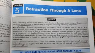 REFRACTION THROUGH A LENS CLASS 10 ICSE EXERCISE 5 C NUMERICALS PART 1 [upl. by Adele139]