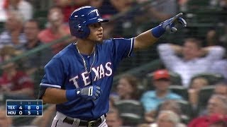 TEXHOU Odor drills his first Major League homer [upl. by Recneps670]