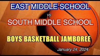 Boys Basketball Jamboree East vs South Middle School 012424 [upl. by Erlene]