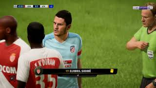 FIFA18 AS Monaco vs Atlético Madrid  UEFA Champions League 20182019  18092018 [upl. by Hcirdla]