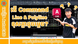 តើ Command Line amp Polyline ក្នុង AutoCAD នឹងខុសគ្នាមិច [upl. by Auberon618]