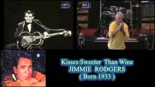 Yesterday amp Now  Kisses Sweeter Than Wine JIMMIE RODGERS [upl. by Atiuqiram961]