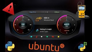 How to Creating a Digital Car Dashboard  python automotive software ubuntu [upl. by Harbed179]