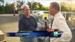 Hundreds come out to Cal Expo to recycle ewaste [upl. by Ashbaugh101]