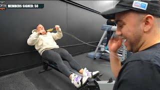 Knut Injured by Faulty Equipment at New Gym Feat Mizkif [upl. by Roper]