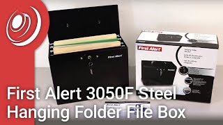 First Alert 3050F Steel Hanging Folder File Box [upl. by Hertberg]