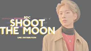 BDC  SHOOT THE MOON Line Distribution Color Coded [upl. by Wenda429]