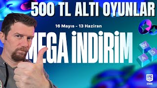 EPIC GAMES MEGA İNDİRİM 2024  500 TL ALTINDAKİ OYUN ÖNERİLERİ [upl. by Ihcehcu]