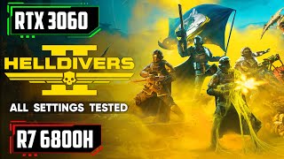 Helldivers 2  RTX 3060 Laptop  Ryzen 7 6800H  Asus TUF A15  1440p All Settings Tested [upl. by Shawn516]