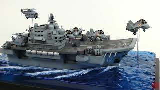 Aircraft Carrier ShanDong by MENG  Painted build [upl. by Jacobah]