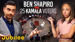 1 Republican vs 25 Kamala Harris Voters Feat Ben Shapiro  Surrounded [upl. by Attelrak147]