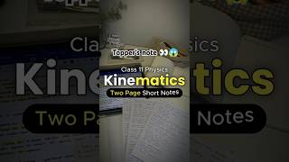 Kinematics class 11 physics wallah 📝📚shortsfeedneet2025 [upl. by Ahsirat]