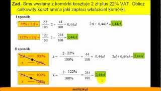 Oblicz procent danej liczby  Zadanie  Matfiz24pl [upl. by Sibley]