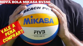 NOVA BOLA MIKASA BEACH PRO BV550c Ela É BOA mikasa volei voleibol [upl. by Chung]