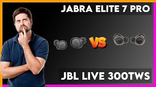 Jabra Elite 7 Pro vs JBL Live 300TWS Comparison [upl. by Misak]