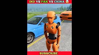 IND vs Pak😡 vs China unbelievable volcano challenge accepted shorts beamngdrive BeamngShorts [upl. by Etiragram326]