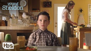 Young Sheldon Sheldon Keeps George’s Secret From Mary Season 2 Episode 4 Clip  TBS [upl. by Shurwood337]