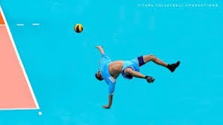 【バレーボール】神懸かったダイナミックレシーブ！どんな状況でも諦めない【スーパープレイ】Volleyball Acrobatic Saves [upl. by Nerissa422]