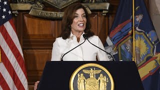 Updated COVID19 vaccine now available in NY Hochul encourages those eligible to get the vaccine [upl. by Beutner]