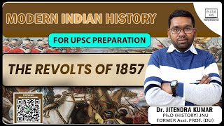 The Revolts of 1857 in Modern Indian History  UPSC Preparation with Dr Jitendra Kumar  Plutus IAS [upl. by Attirb]