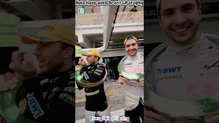 Hula Hoop with Brazil GP trophy pierregasly estebanocon brazilgp [upl. by Shutz]