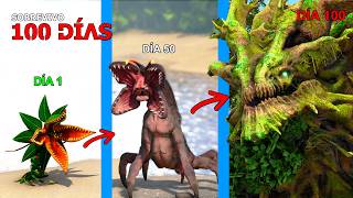 SOBREVIVO como KAIJU DEL BOSQUE 100 DÍAS en ARK y evoluciono en titán para acabar con Godzilla [upl. by Dang]