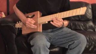 Headless fanned fret cigar box guitar [upl. by Nanny]