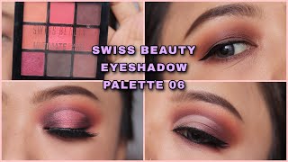 1 PALETTE 3 LOOKS SWISS BEAUTY EYESHADOW PALETTE 06  PRERNA THULUNG [upl. by Dilan]