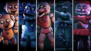 FNaF Sister Location Voice Lines animated [upl. by Adnauqal]