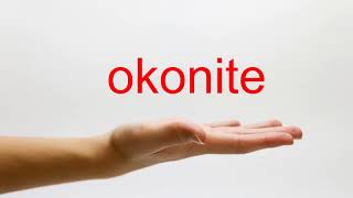 How to Pronounce okonite  American English [upl. by Behre]