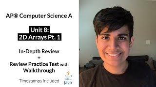 APCS Unit 8 Part 1 2D Arrays InDepth Review and Practice Test  AP Computer Science A [upl. by Baecher]