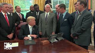 WATCH President Trump meets religious leaders on National Day of Prayer [upl. by Orlosky102]