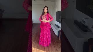 Designer Pink Bandhani Chaniya Choli for Navratri 2024 navratri dance 2024 viralvideo shorts [upl. by Timrek]