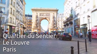 Du quartier du Sentier au Louvre en vélo  Paris 4K [upl. by Flodnar656]