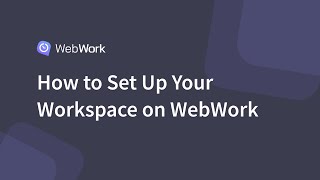 How to Set Up Your Workspace on WebWork [upl. by Sidoma]