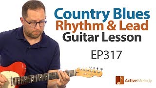 Twangy country blues guitar lesson you can play solo  Country Blues Guitar Lesson  EP317 [upl. by Enyt]