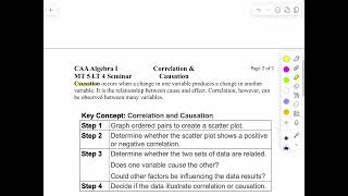 MT 5 LT 4seminar correlation and causation ￼ [upl. by Ardnuyek341]