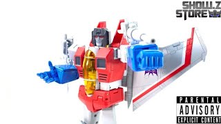 Transformers Deformation Space Crimson Wings MP Starscream Review en español [upl. by Ihn]