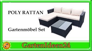 POLY RATTAN Gartenmoebel Set aus Rattan  Gartenideen  Gartenset und Sitzmöbel zum Wohlfühlen [upl. by Lerraj]