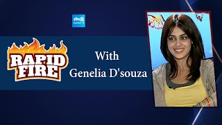 Rapid Fire With Genelia Dsouza  geneliadsouza tollywoodactress [upl. by Cavil]