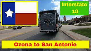 Driving Through Texas  Interstate 10 from Ozona to San Antonio [upl. by Aener171]