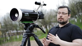 Skymax 127 Maksutov Unboxing Attaching a Dslr First Impressions [upl. by Silber]