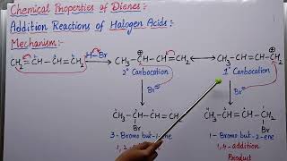 12 and 14 Addition Reactions of Dienes [upl. by Eilahtan807]