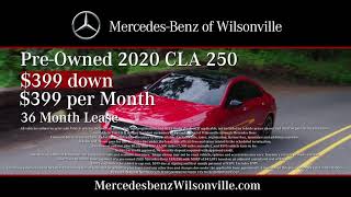 2020 CLA 250 Lease offer  MercedesBenz of Wilsonville [upl. by Dame]