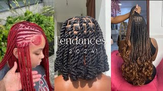 4 COIFFURES TENDANCES EN 2024 pour les cheveux afros [upl. by Vandervelde]